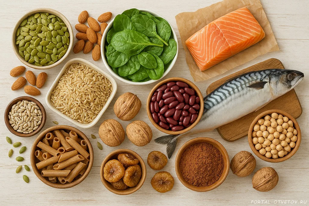 Продукты, богатые магнием